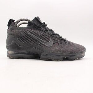 Nike Air Vapormax 2021 Flyknit Youth 6 Women’s Size 7.5 Triple Black DB1550-001